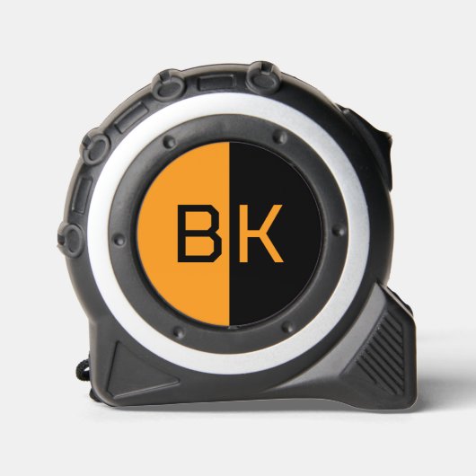 モノグラモダンム2イニシャルカスタムカラーテープメディア メジャー (正面)