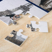 モノグラモダンム9フォトコラージュNavy Blue ジグソーパズル (側面)