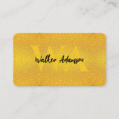 モノグラモダンム | エレガントプロフェッショナルフェイク金ゴールド 名刺 (正面)