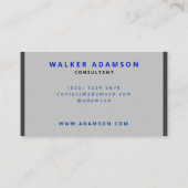 (モノグラモダンム)グレーとマットブラック 名刺 (裏面)