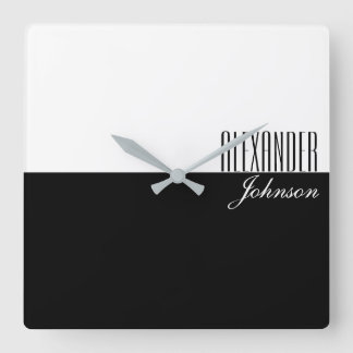 モノグラモダンム スクエア壁時計