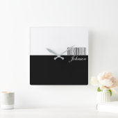 モノグラモダンム スクエア壁時計 (ホーム)