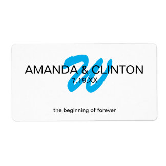 モノグラモダンム |ブライダルウォーターボトルの特典 ラベル