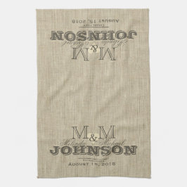 モノグラモダンム |ベジ素朴ュ キッチンタオル