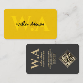 モノグラモダンム | ラグジュアリーブラック&金ゴールド 名刺