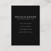 モノグラモダンム | ラグジュアリーホワイトレザー 名刺 (裏面)