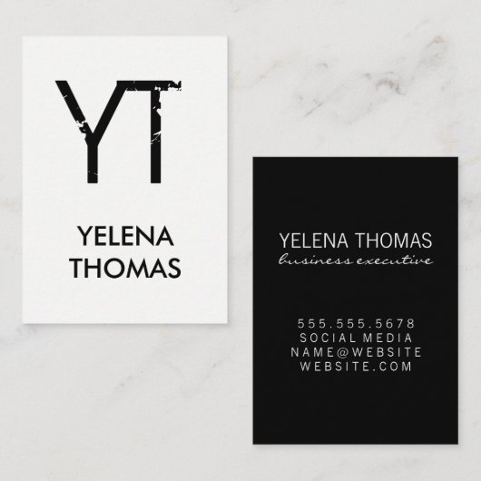 モノグラモダンム 名刺 (正面/裏面)