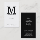 モノグラモダンム 名刺 (正面/裏面)