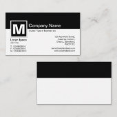 モノグラモダンム – 白黒 名刺 (正面/裏面)