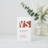 モノグラモダンム（赤褐色） 名刺 (スタンド正面)