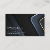 モノグラモダンム |金属工業背景 名刺 (裏面)