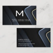 モノグラモダンム |金属工業背景 名刺 (正面/裏面)