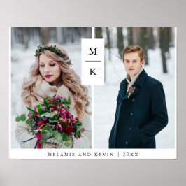 モノグラモダンム | 2つのフォトグリッド ポスター