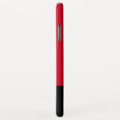 モノグラモノグラムのムシンプルモダンレッドブラック Case-Mate iPhoneケース (裏面/右)