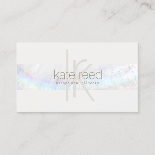 モノグラユニークムモダンシストライプェル 名刺 (正面)