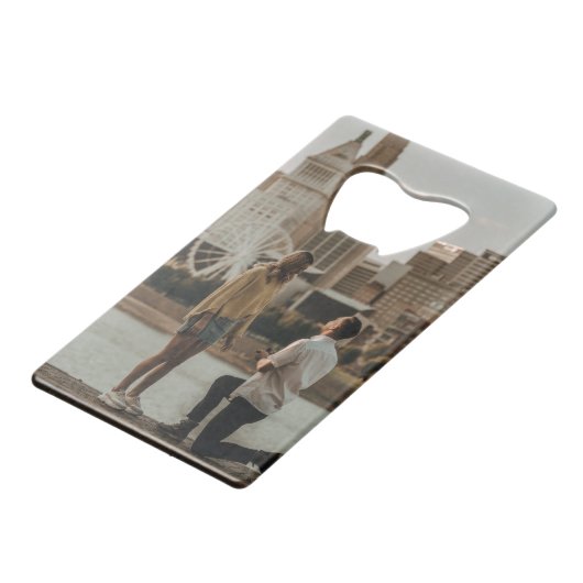 モノグラユニークム写真日付を保存するクレジットカードのBo クレジットカード栓抜き (裏面アングル)