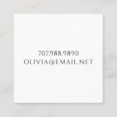モノグラユニークム通話カード スクエア名刺 (裏面)