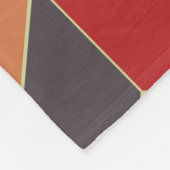 モノグラーカラフルド立方体の幾何学的パターン フリースブランケット (角)