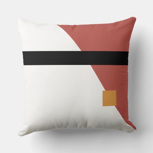 モノグラームさび金ゴールド色ブロック クッション (裏面)