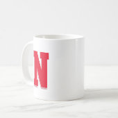 モノグラームイニシャル コーヒーマグカップ (正面左)