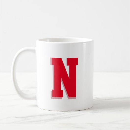 モノグラームイニシャル コーヒーマグカップ (左)