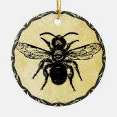 モノグラームオーナメントとヴィンテージビー セラミックオーナメント (正面)