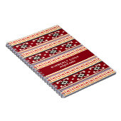 モノグラーム先住民アメリカの部族の幾何学的パター ノートブック (右側)