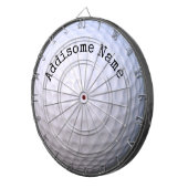 モノグラーム名ホワイトゴルフボールダーツボード ダーツボード (正面右)