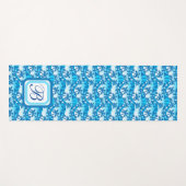 モノグラーム夏のヤシの木ヨガマット ヨガマット (正面(横))