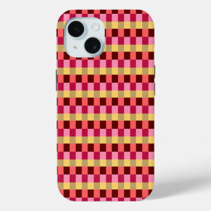 モノグラーム水玉模様パターン iPhone 15ケース