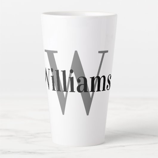 モノグラーム カフェラテマグ (正面)