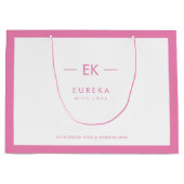 モノグラ企業のムと詳細を持つ企業のバッグ ラージペーパーバッグ (正面)