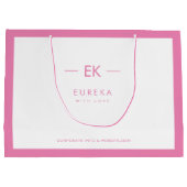 モノグラ企業のムと詳細を持つ企業のバッグ ラージペーパーバッグ (裏面)