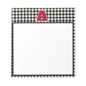 モノグラ千鳥格子のム ノートパッド (正面)