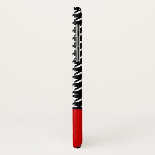 モノグラ千鳥格子のム | 赤白黒 Case-Mate iPhoneケース (裏面/左)