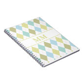 モノグラ名門私立校風のムイニシャル ノートブック (右側)