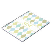 モノグラ名門私立校風のムイニシャル ノートブック (左側)