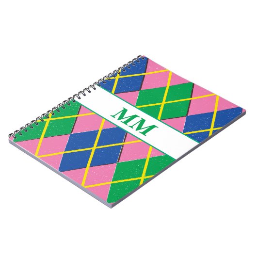 モノグラ名門私立校風のムイニシャル ノートブック (左側)