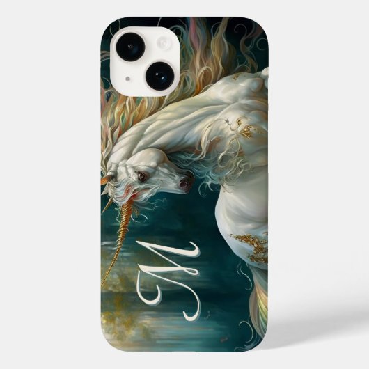 モノグラ威厳のあるムで魔法のユニコーン Case-Mate iPhoneケース (裏面)