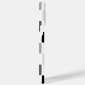モノグラ市松模様にムブラックとグレーモダンパターン Case-Mate iPhoneケース (裏面 / 右)
