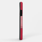 モノグラ市松模様にム付き赤 Case-Mate iPhoneケース (裏面/右)