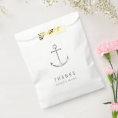 モノグラ感謝していムビーチ結婚式の好意でいかり フェイバーバッグ (封をした状態)