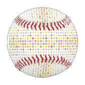 モノグラ数々のム色のドット背景 野球ボール (正面)