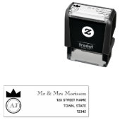 モノグラ王室のム結婚差出人住所 セルフインキングスタンプ (インサイチュ)