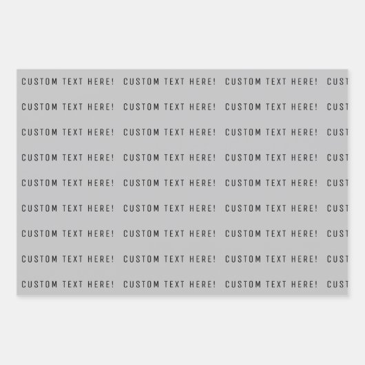 モノグラ男らしムパーソナライズされた白黒 ラッピングペーパーシート (正面3)