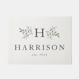 モノグラ素朴ムカスタム形式 ドアマット