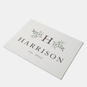 モノグラ素朴ムカスタム形式 ドアマット (アングル)