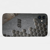 モノグラ素朴ムグランジ男らしパーソナライズされた Case-Mate iPhoneケース (裏面(横))