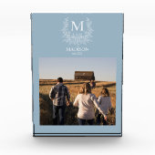 モノグラ素朴ムパーソナライズされたイニシャルフォトブロック フォトブロック (正面)