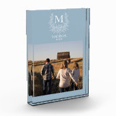 モノグラ素朴ムパーソナライズされたイニシャルフォトブロック フォトブロック (左)